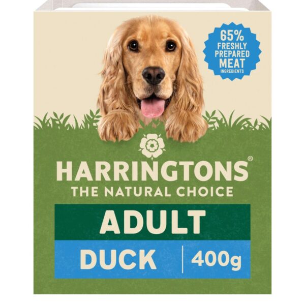 Harringtons Wet Duck & Potato Dog Food Trays 400g