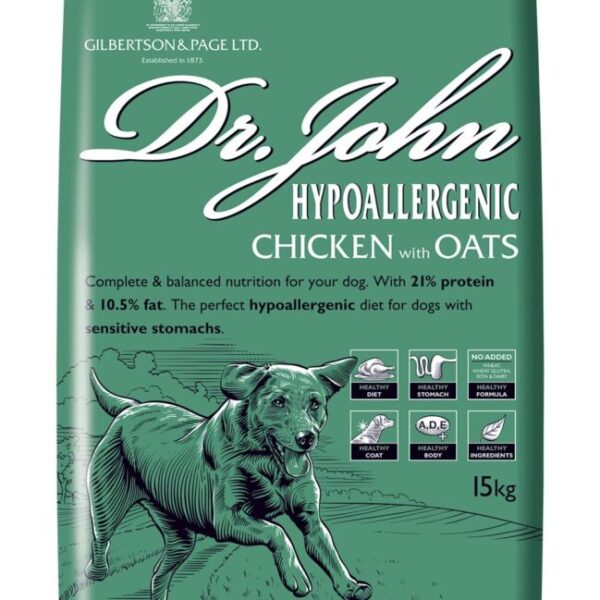 Dr John Hypoallergenic Dog Food - Chicken 15kg