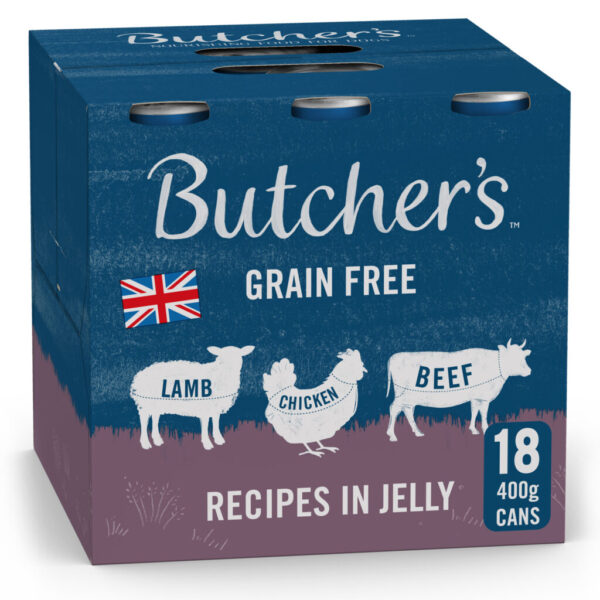 Butcher's Recipes in Jelly Dog Food Cans 18 x 400g