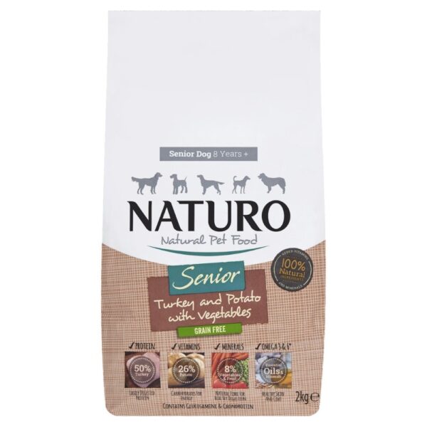 Naturo Senior Grain Free Turkey with Potato & Veg 2kg