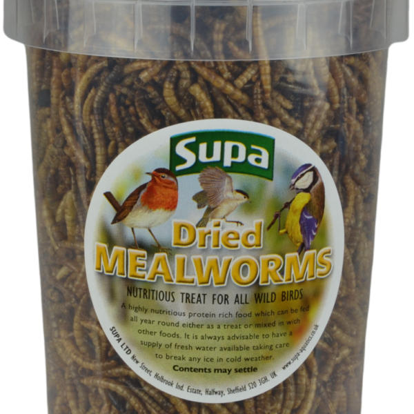 Supa Dried Mealworms 1 Litre Tub