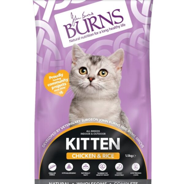 Burns Kitten Chicken & Rice 1.5kg