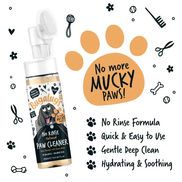 No Rinse Paw Cleaner - Oatmeal (coconut&lime)